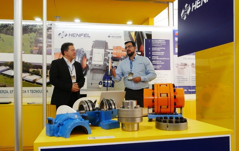 trade fair stand Henfel at Expomin 2018