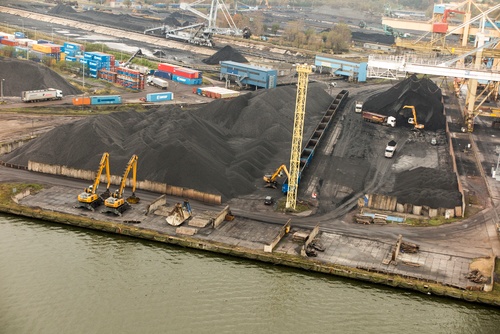 Harbor Loading Bulk Material